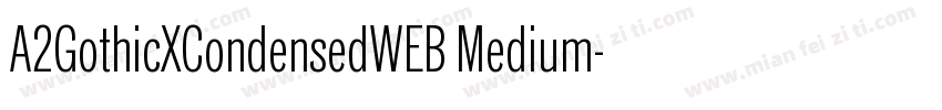 A2GothicXCondensedWEB Medium字体转换